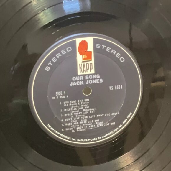 Jack Jones – Our Song (Vinyl, 1967) Kapp Records KS 3531 VG+ LP Record Album - Picture 8 of 11